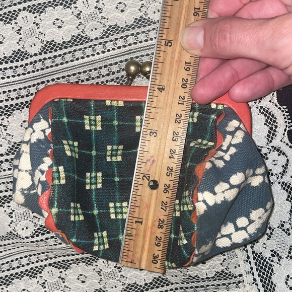 Mixed pattern Pilcro coin purse in EUC - Picture 9 of 9
